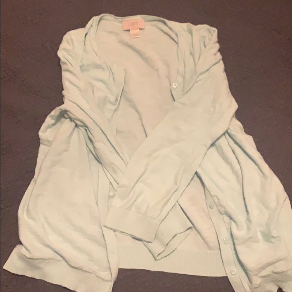 Light blue loft cardigan